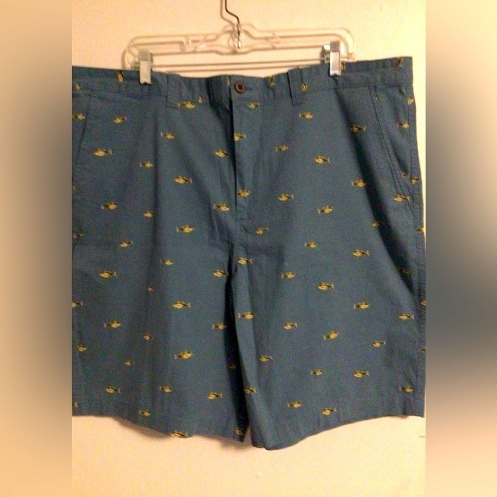 Magellan outdoors men’s blue flat front size 42W fishing‎ camping casual shorts